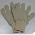 Natural Reversible Jersey Knit Glove